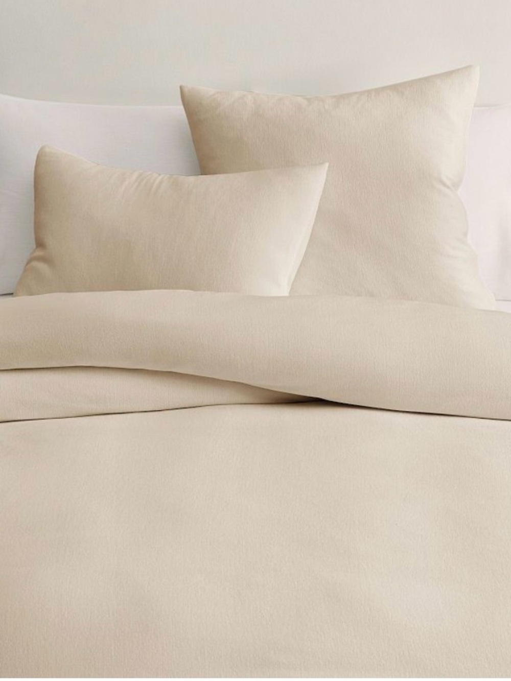 Pottery Barn Solid Duvet Cover in Beige
